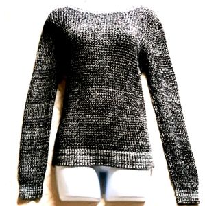 Charcoal Gray Knitted Sweater by ANA